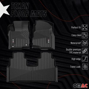 Chevrolet Equinox Floor Mats - Front + Rear - Omac - Texan - '05-'09